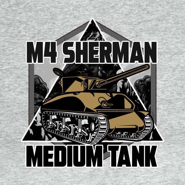 M4 SHERMAN ARTWORK by theanomalius_merch